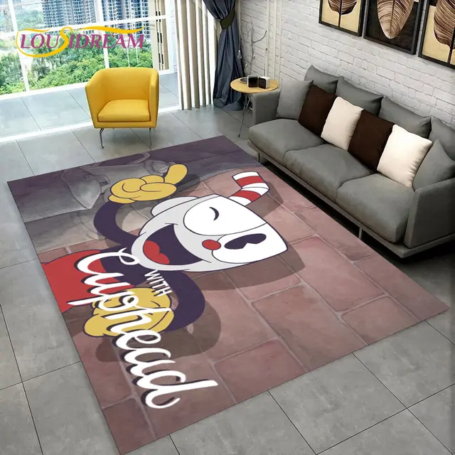 Cuphead Ms Chalice Game Anti-Slip Doormat Living Room Mat Boy Floor Carpet  Welcome Rug Indoor Decor - AliExpress