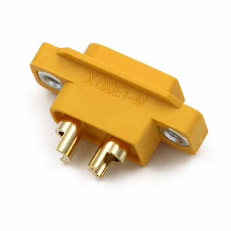Description Picture 4 of item20A XT60E Connector with M2.5 Nut 3.5mm Gold-plated Aircraft Model Plug for RC Model Multicopter XT60 Male Panel Socket