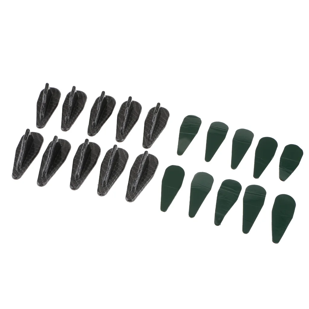 10 Pieces Car Roof Shark Fins Spoiler Wing Generator