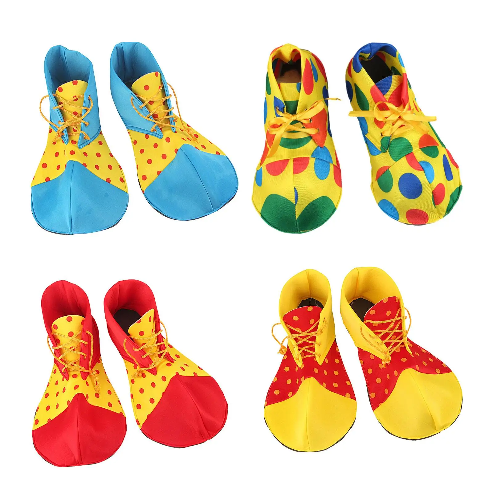 Adult Clown Shoes PU Leather Carnival Set Role Play Carnival Cosplay Supplies Dress up Decorations Christmas Elves Shoes