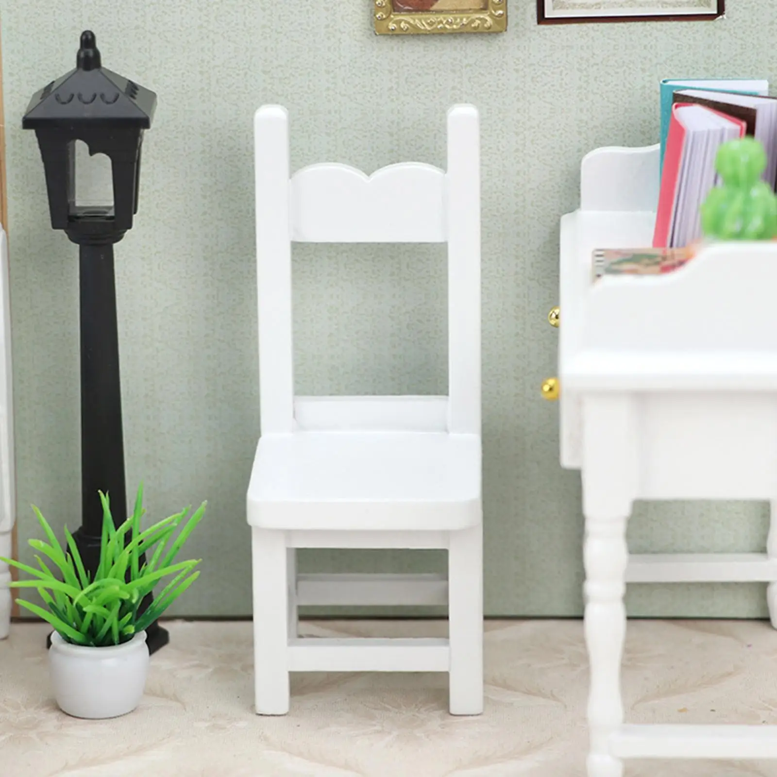 1:12TH Dollhouse Furniture Simulation Chair for Kitchen Decor Kids Gifts DIY