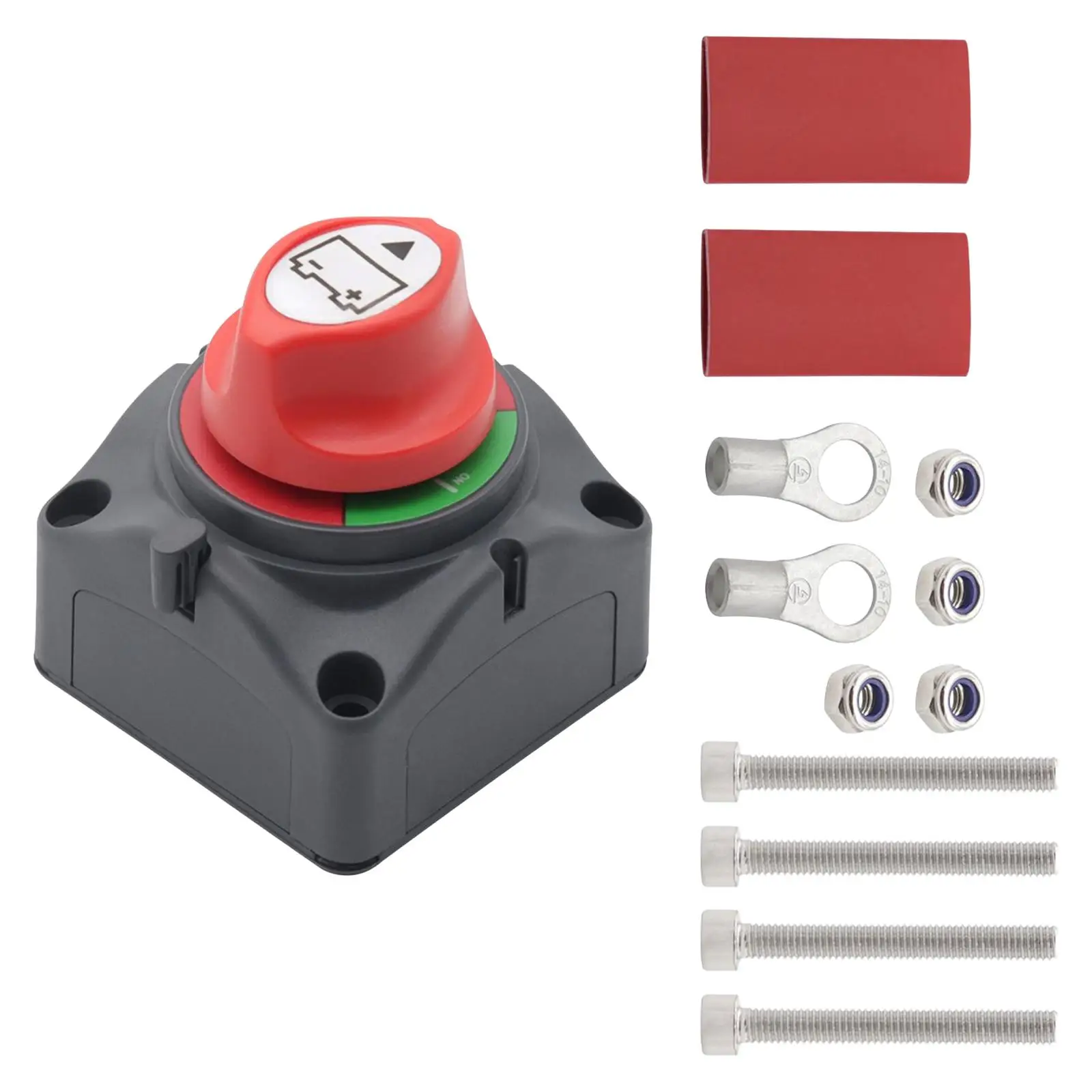 Boat Battery Shut Off Switch 12-24V Wear Resistant Fire Retardant Battery Disconnect Switch for Car Ships Boat Truck Camper