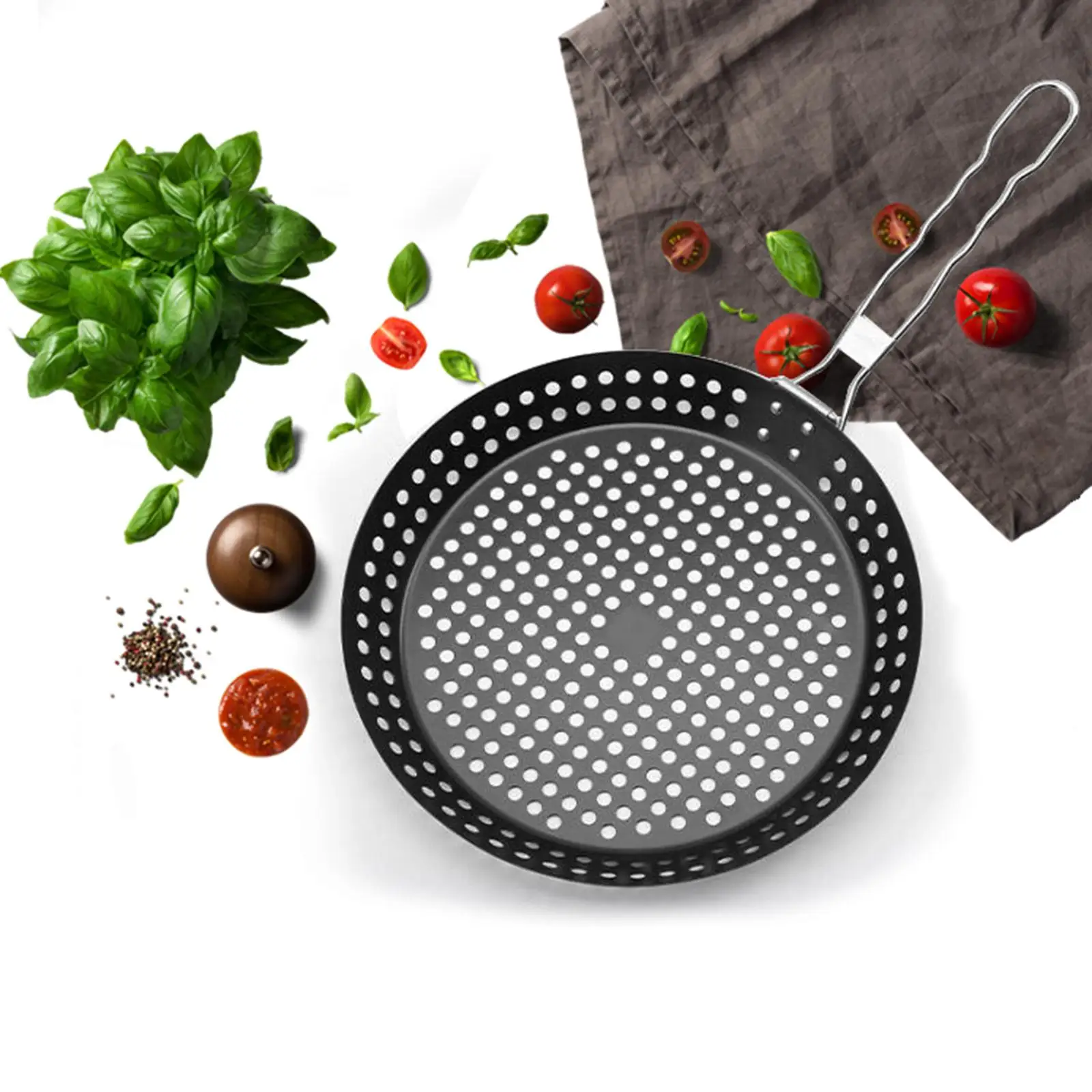 Indoor Outdoor BBQ Grill Plate Smokeless Grilling Plate Non Stick Frying Pan for Veggies Meat Steak Pizza Cooking Tool