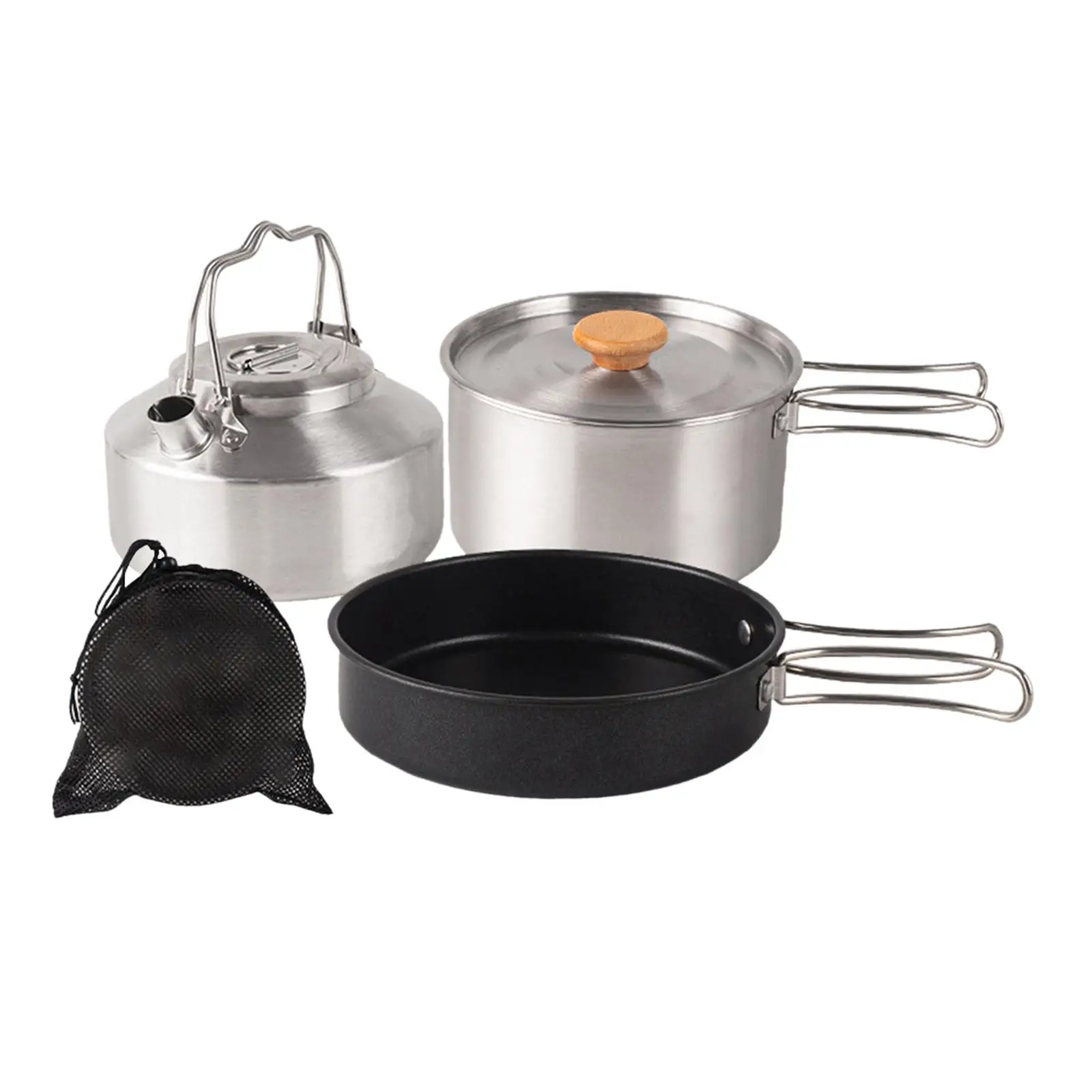 Camping Cookware Set Camping and Kettle for Backpacking BBQ Fishing
