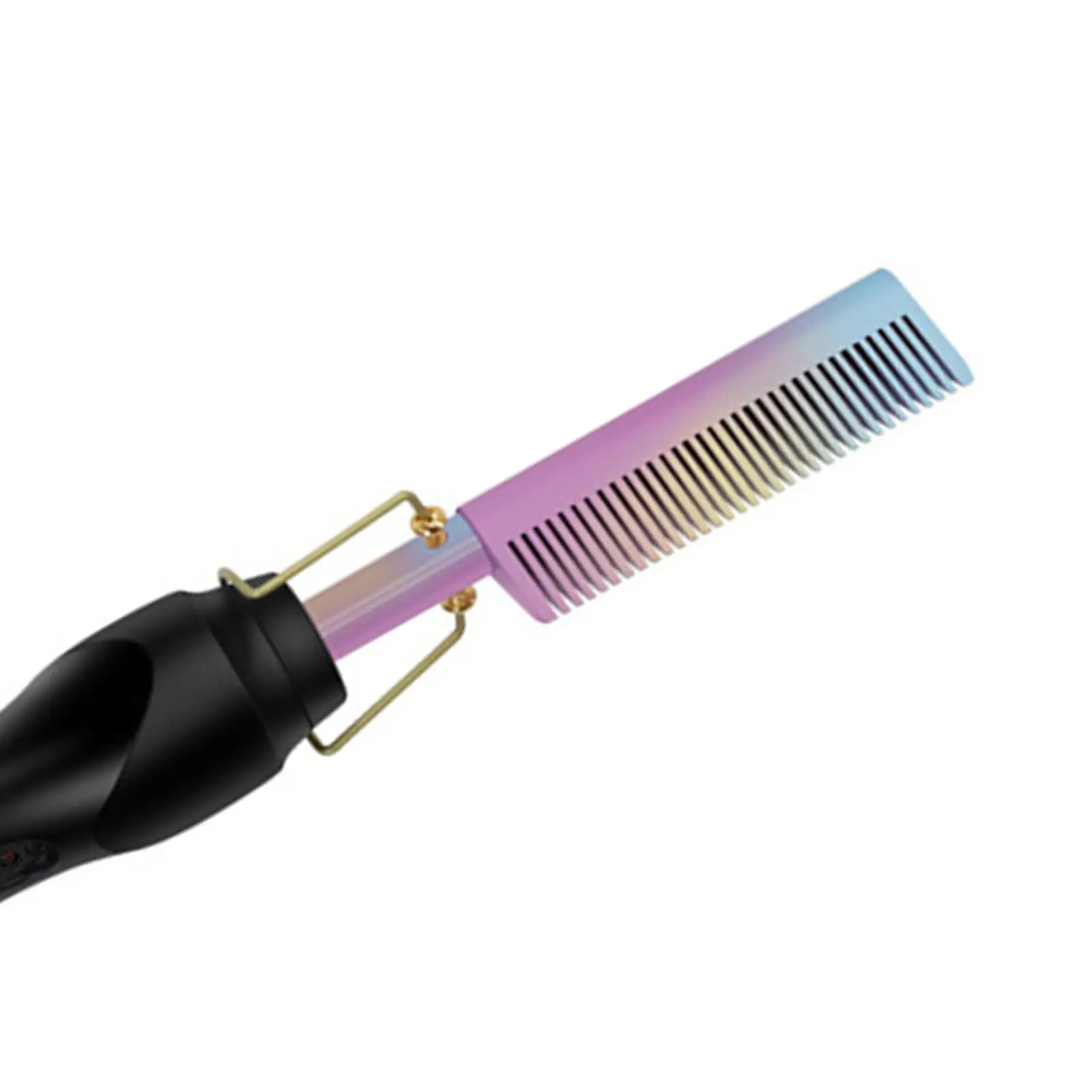 Hair Straightener Comb Brush Anti-Scald US Plug Short Hairy Hair