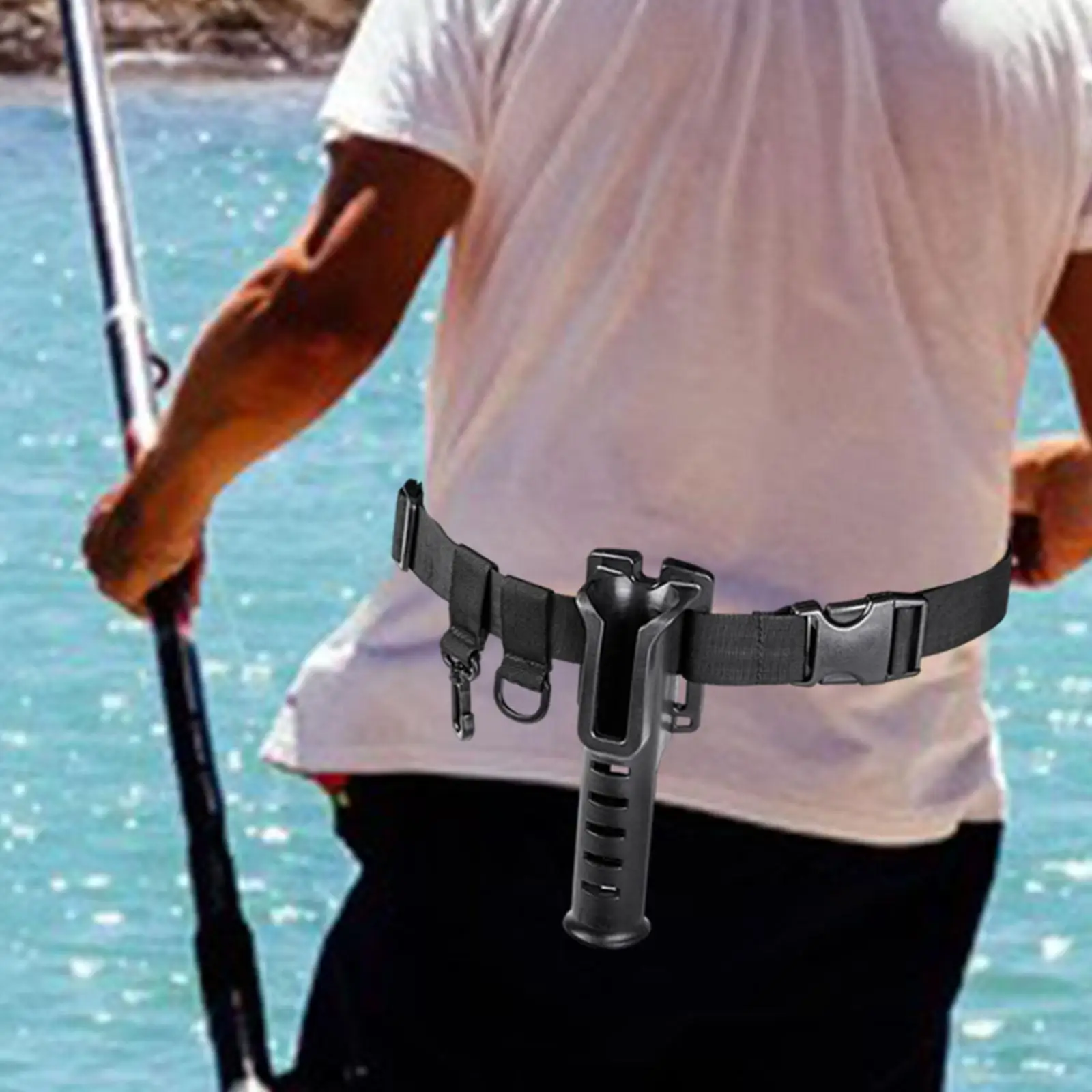 Fishing Rod Holder Waist Belt Fishing Tackle Belt Angling Tools for Adults