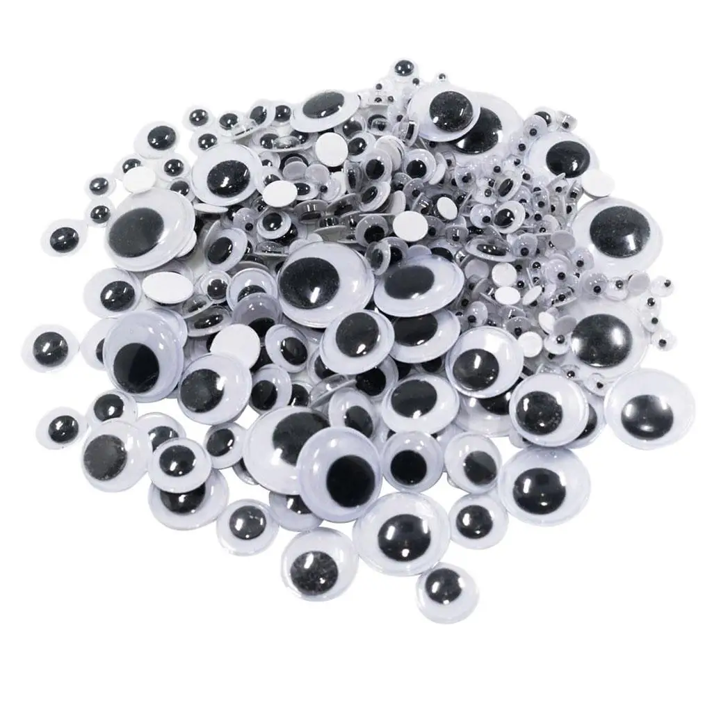 700Pcs Plastic Googly Wiggle Eyes Self-adhesive Sticky DIY Scrapbooking Decor