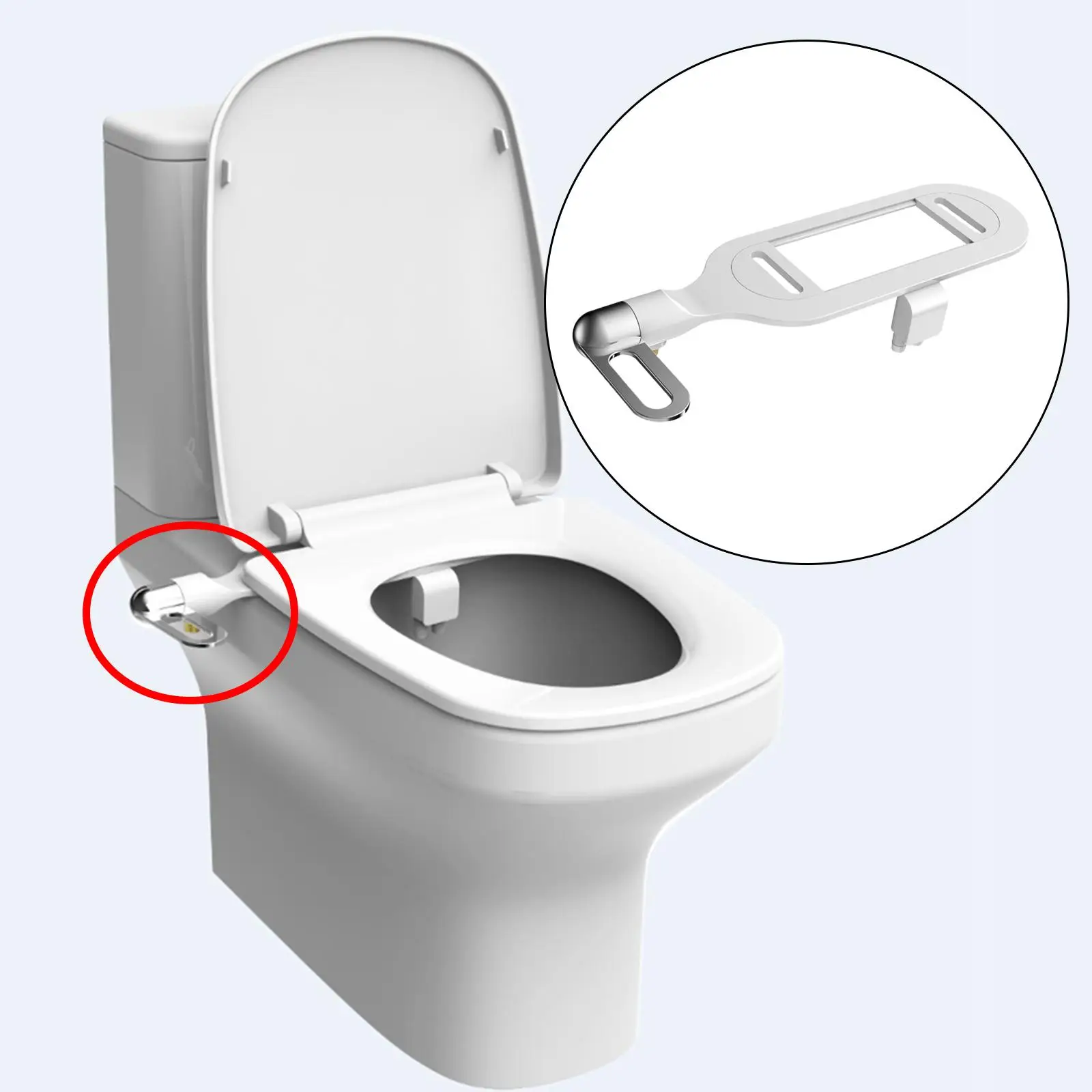 Universal Bidet Toilet Seat Attachment Easy Installation Front Rear Wash Easy to Use Washing Artifact for Accessories