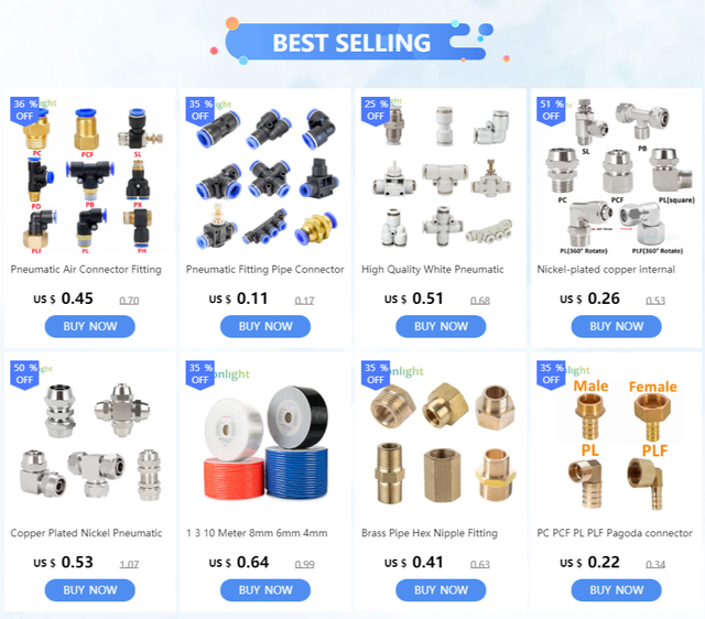 Pneumatic Air Connector Fitting PC/PCF/SL/PB/PX/PL 10mm 12mm