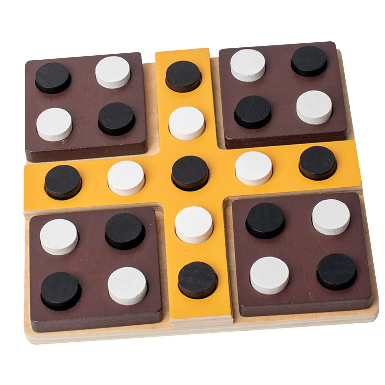 Wooden Board Game Set Puzzle Toys Rotate for Children Family Kids Educational Toy