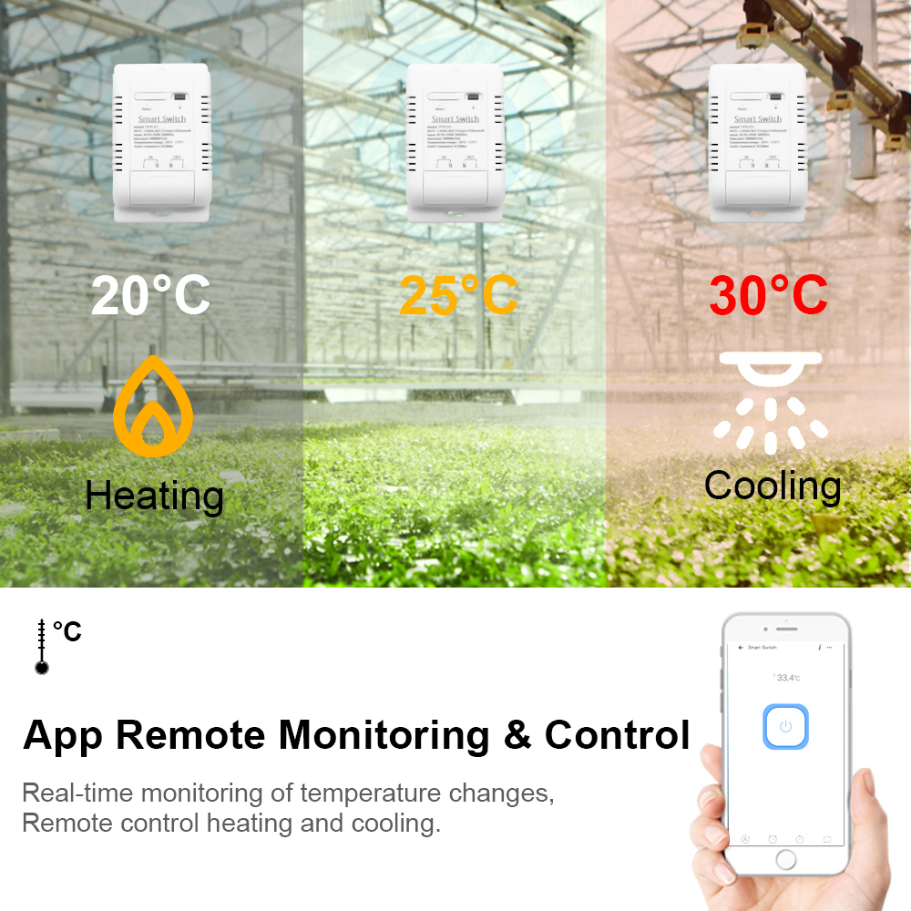 novo tuya wifi interruptor de temperatura de monitoramento prova dwireless água sem fio sensor de temperatura sonda alexa casa do google