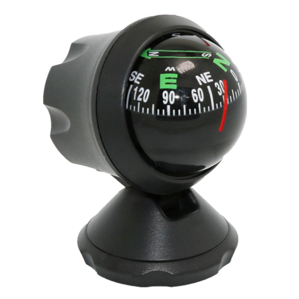 Car Compass Ball Windshield Dashboard Mini Compass  Truck Boat