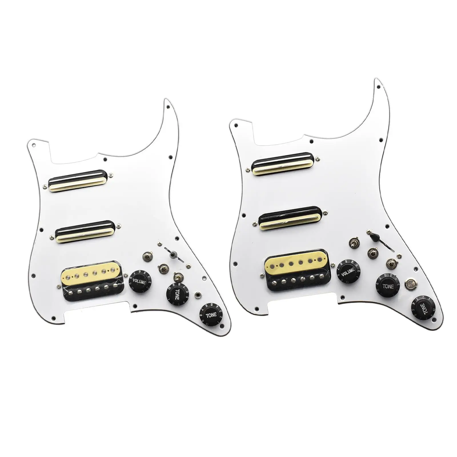 Guitar Loaded Pickguard Direct Replaces Loaded Prewired Pickup Pickguard White Easy Installation Practical Sturdy for Parts