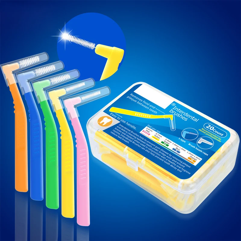 Best of 20Pcs Interdental Brushes L-Shape Orthodontic Dental Teeth Brush Tooth Gap Cleaners Teeth Whitening Toothpick Oral Hygiene Care Reviews & Tips