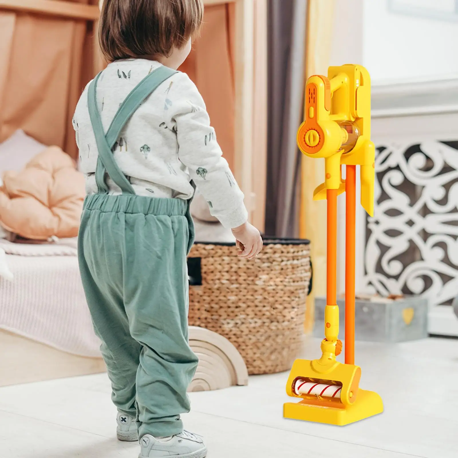 Kids Cleaning Toy Cleaner Kids Vacuum Cleaner toy Dust Catcher Toy house Cleaning Toy for Girls Kids Birthday Gift
