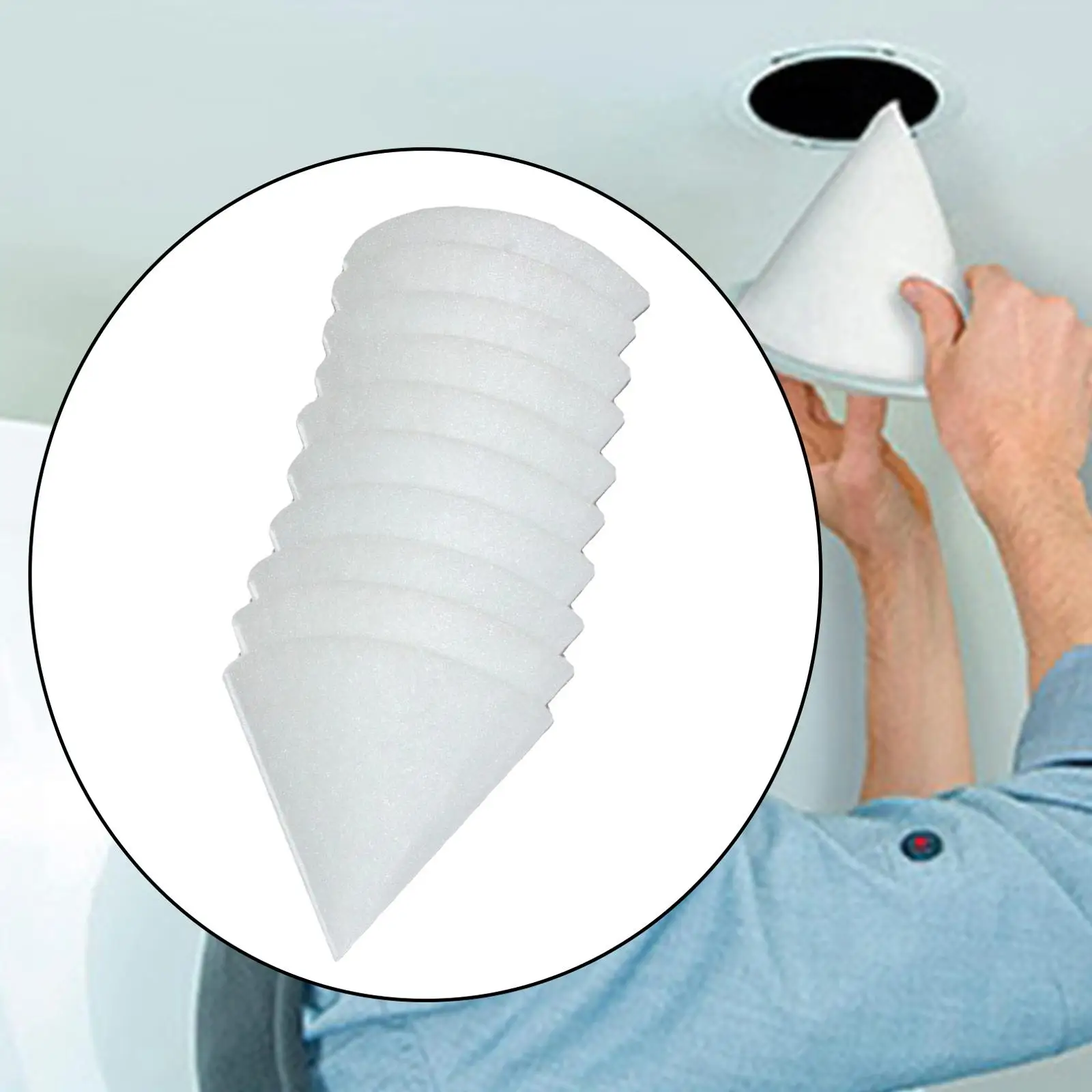 10x Cone Paper Filter  Dust Business Air Purifier Reusable Floor Vent