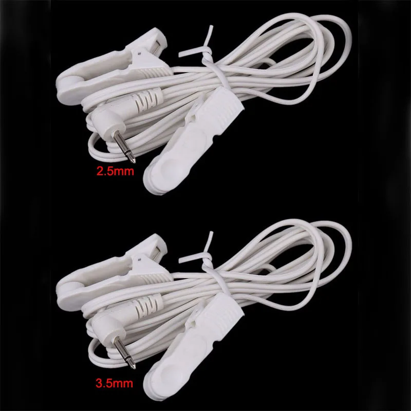 Best of 1pcs 2.5mm / 3.5mm Plug Connector Electrode Lead Wires Connecting Cables W / 2 Ear Clips For Digital TENS Therapy Machine Massager Reviews & Tips