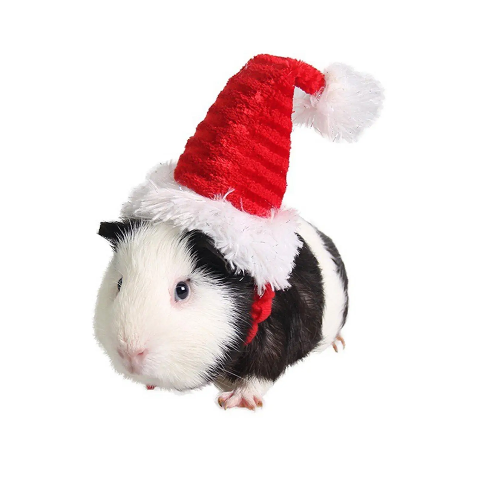 Cute Cat Hamster Santa Hat Cap Pet Christmas Hat Soft Material for Bunny Rats Festive Atmosphere Head Accessories Xmas Accessory