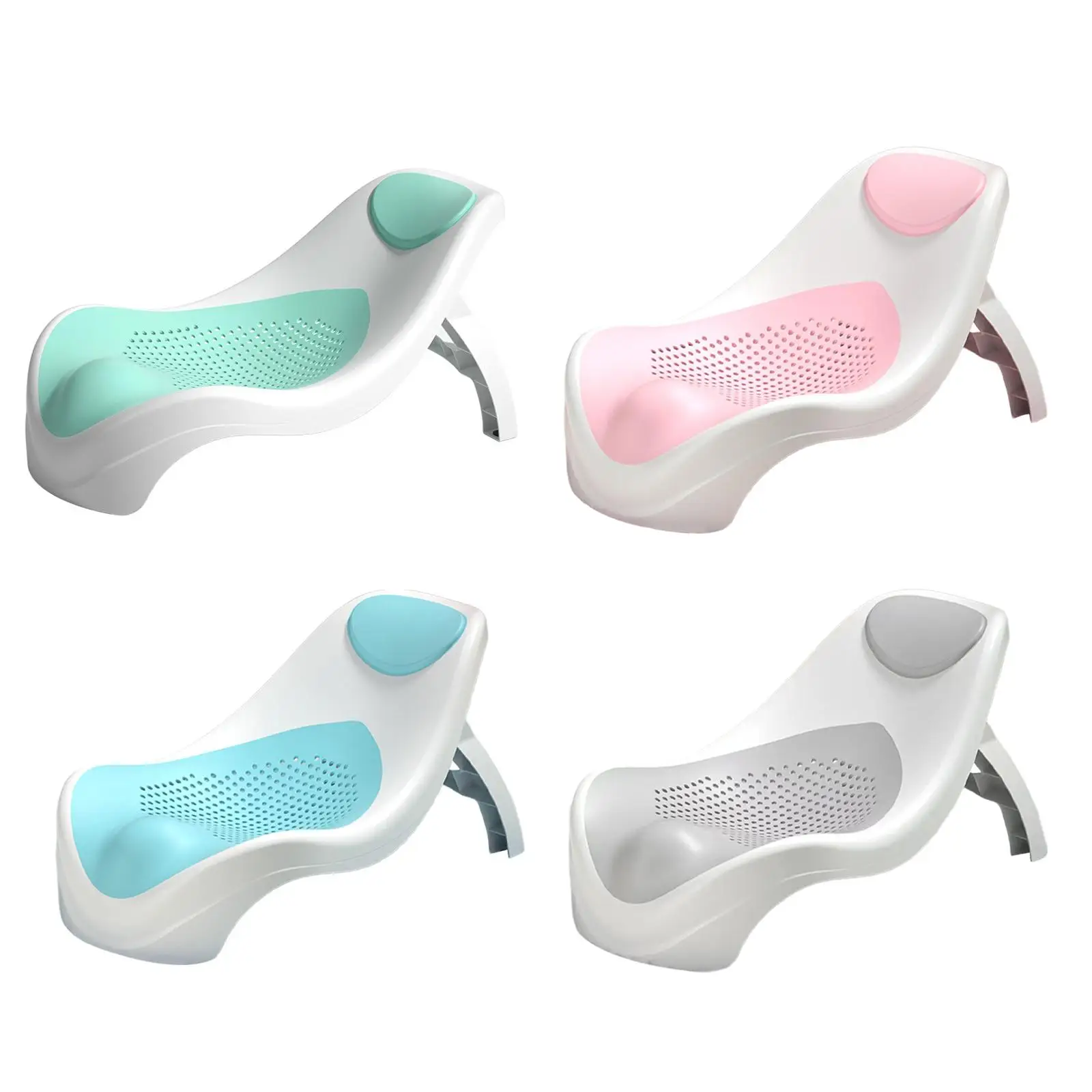 Baby Bath Support for Bathtub or Sink Non Slip Ergonomic Bath Tub Lying Support Reclining Positions for Gift Newborn Baby Infant