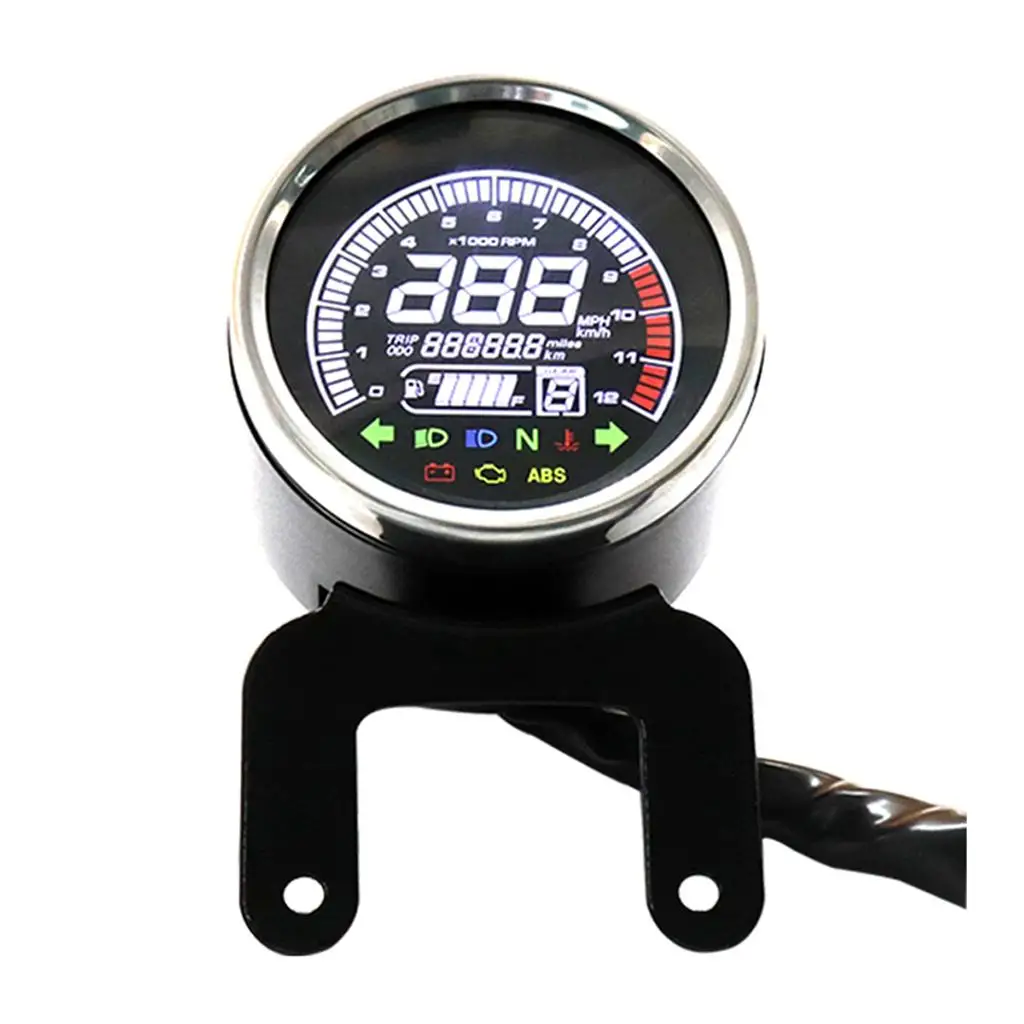 Digital LCD Motorcycle Fuel Level Multi-function 