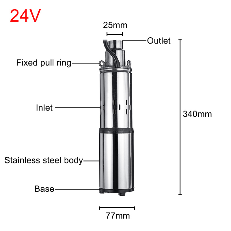 Nombre 5, 24V/48V High Lift 60m Solar Wasserpumpe Hochdruck Tiefbrunnenpumpe Tauch DC Pumpe landwirtschaft Bewässerung Garten H