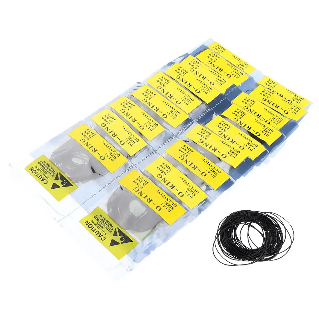 950pcs Watch Back Rubber Gasket O- Silicone Seal Replacement O-rings