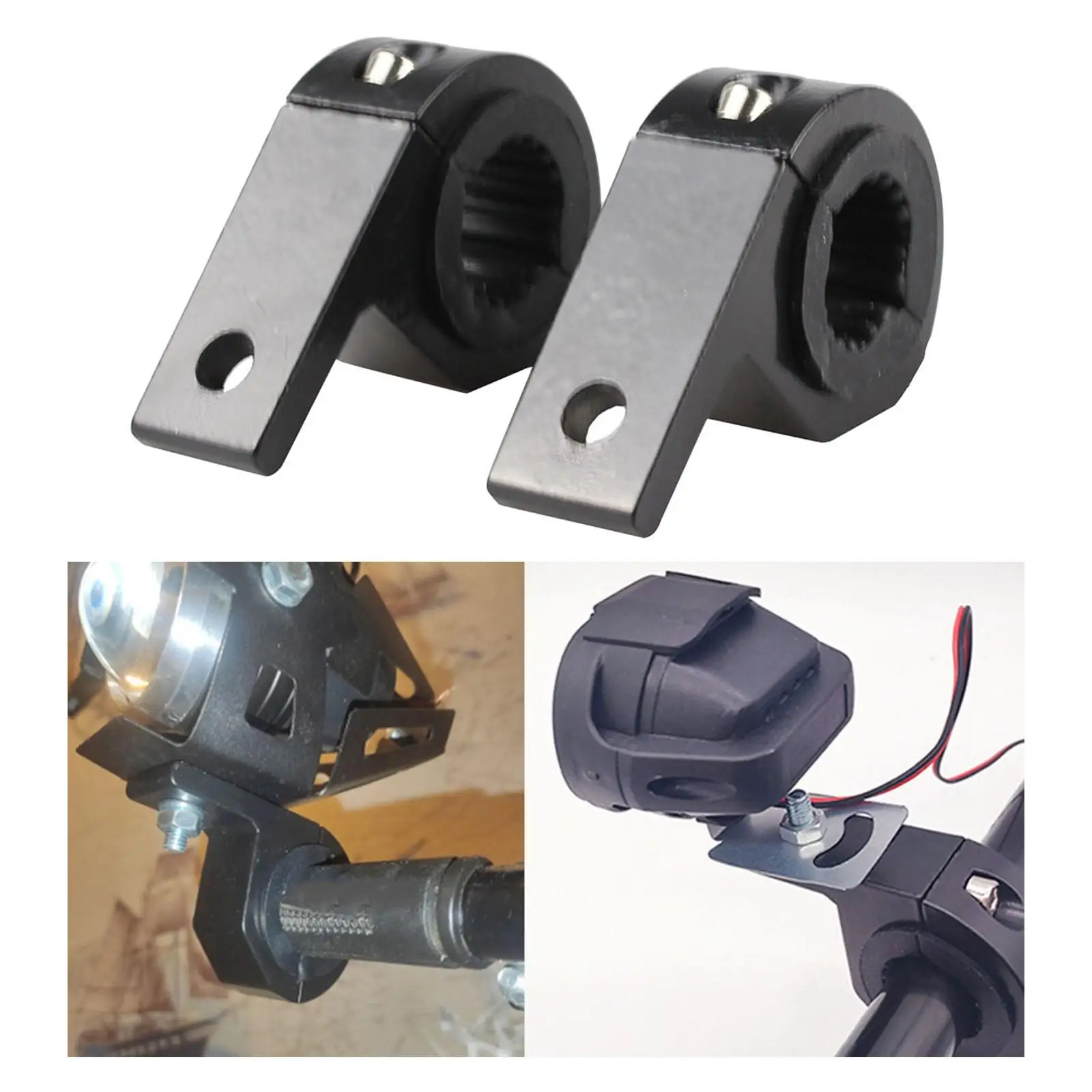 Motorcycle, headlight Clamps, Brackets Bar Clamps Brackets Tube Clamp Mount for Motorcycle 