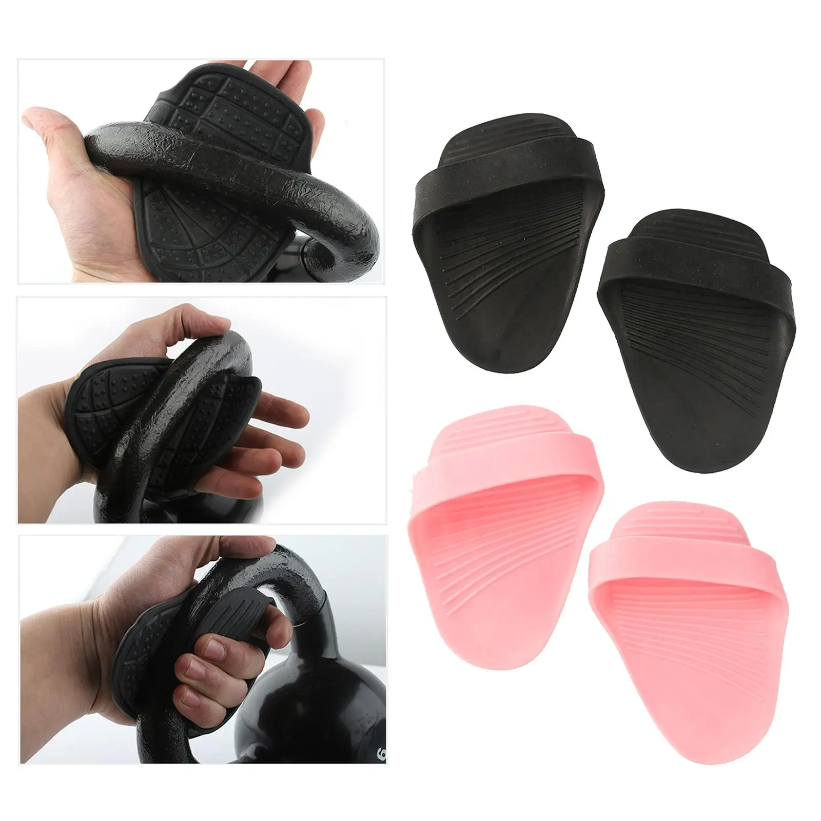 Anti Skid Weight Lifting Hand Guard Gloves Dumbbell Pull Up Grip Protector Pads Fitness Sport Home Gym Workout Accessory