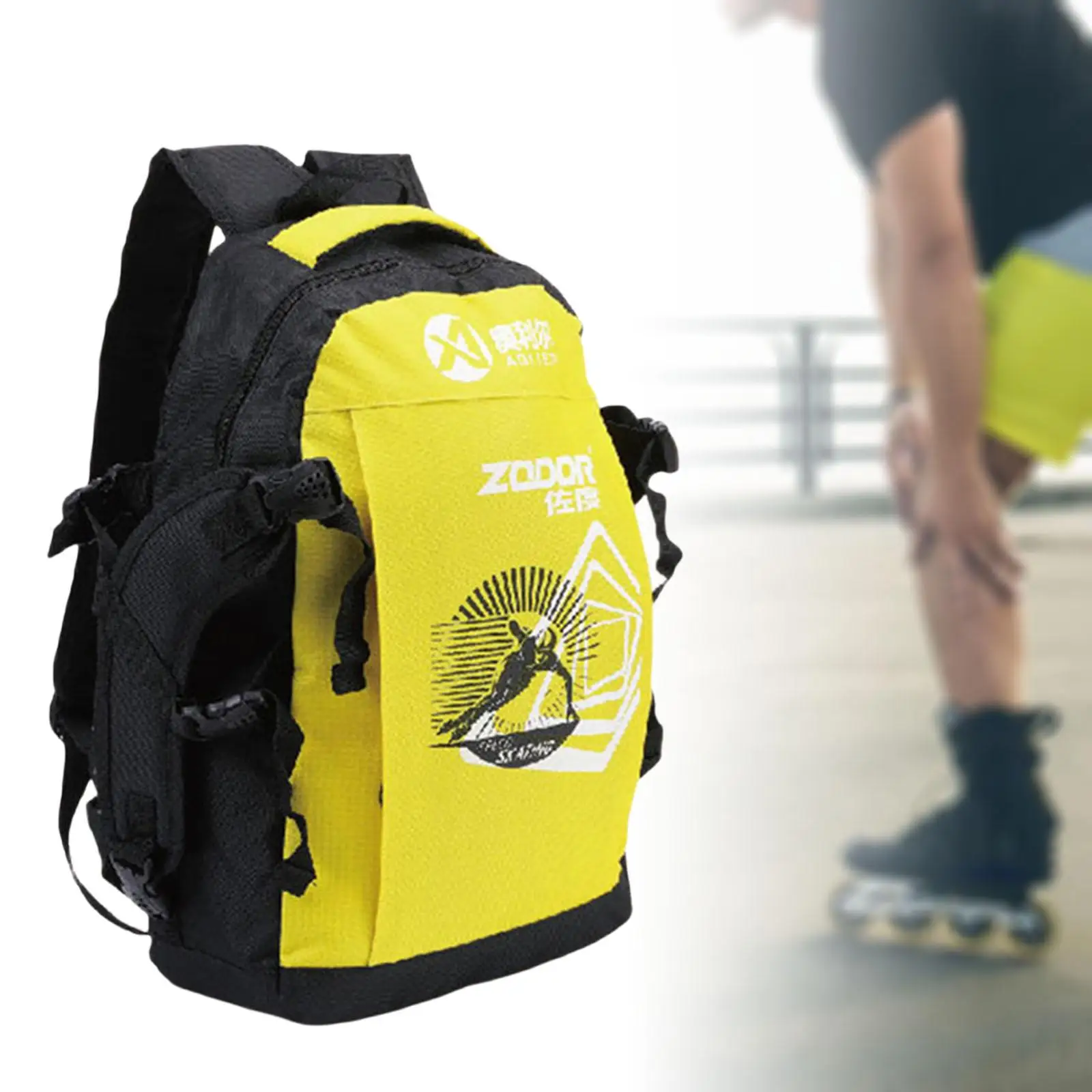 Ice & Inline , Premium Backpack to  Skates, Roller Skates, Inline Skates for Both Kids and Adults
