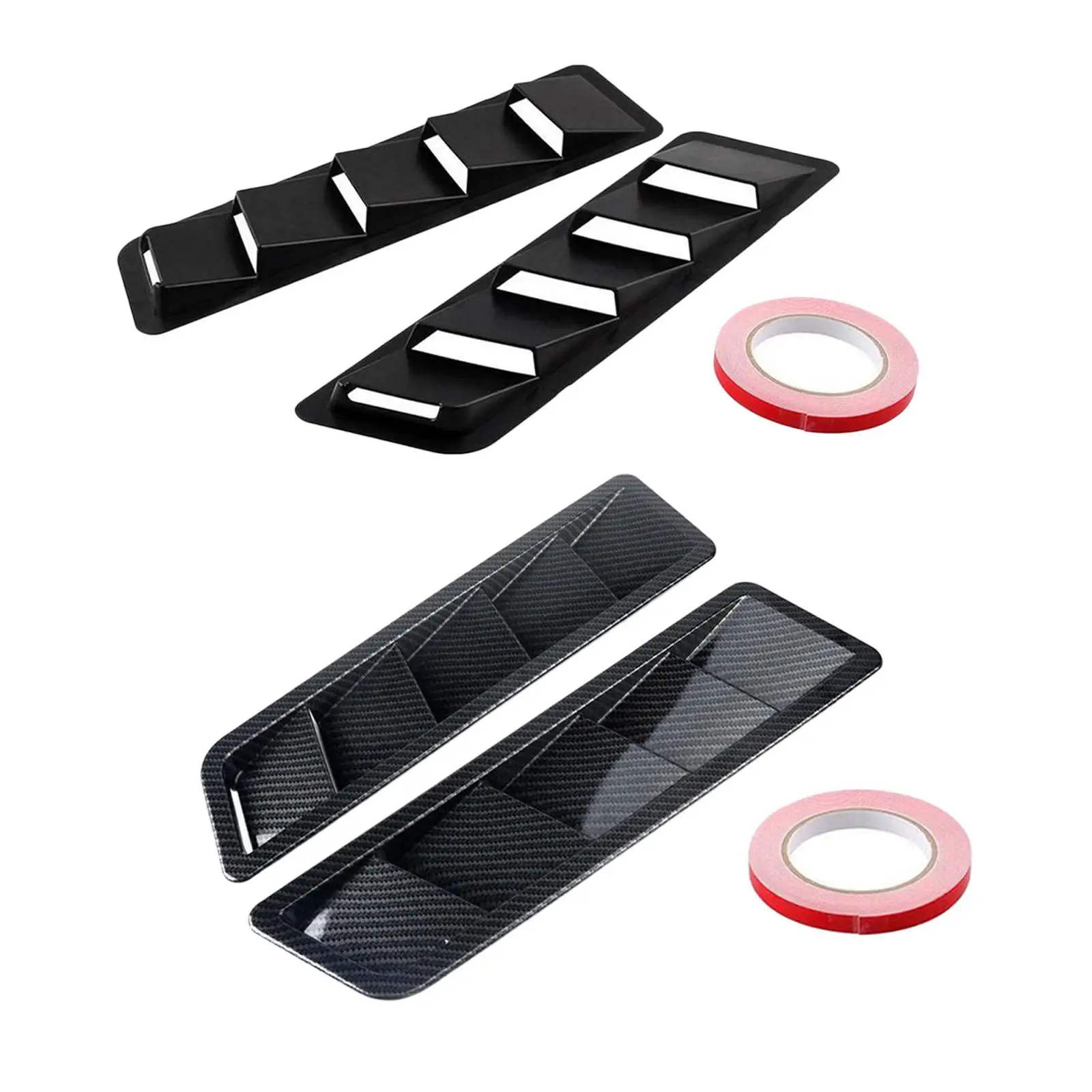 Car Hood Vent Scoop Kit Louver Vents Bonnet Cover Cold Fitment Louvers Air Flow Intake for Acceories Truck SUV