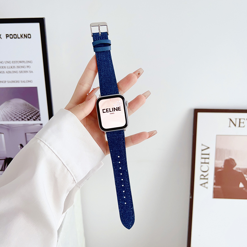 Band, pulseira jeans para iWatch Series 7