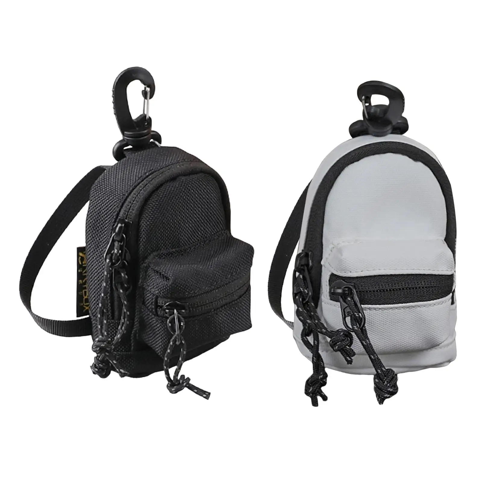 Small Backpack Zipper Key Purse Fashion Handbag Organizer Portable Package Pendant for Outdoor Fishing Hiking Hunting Climbing