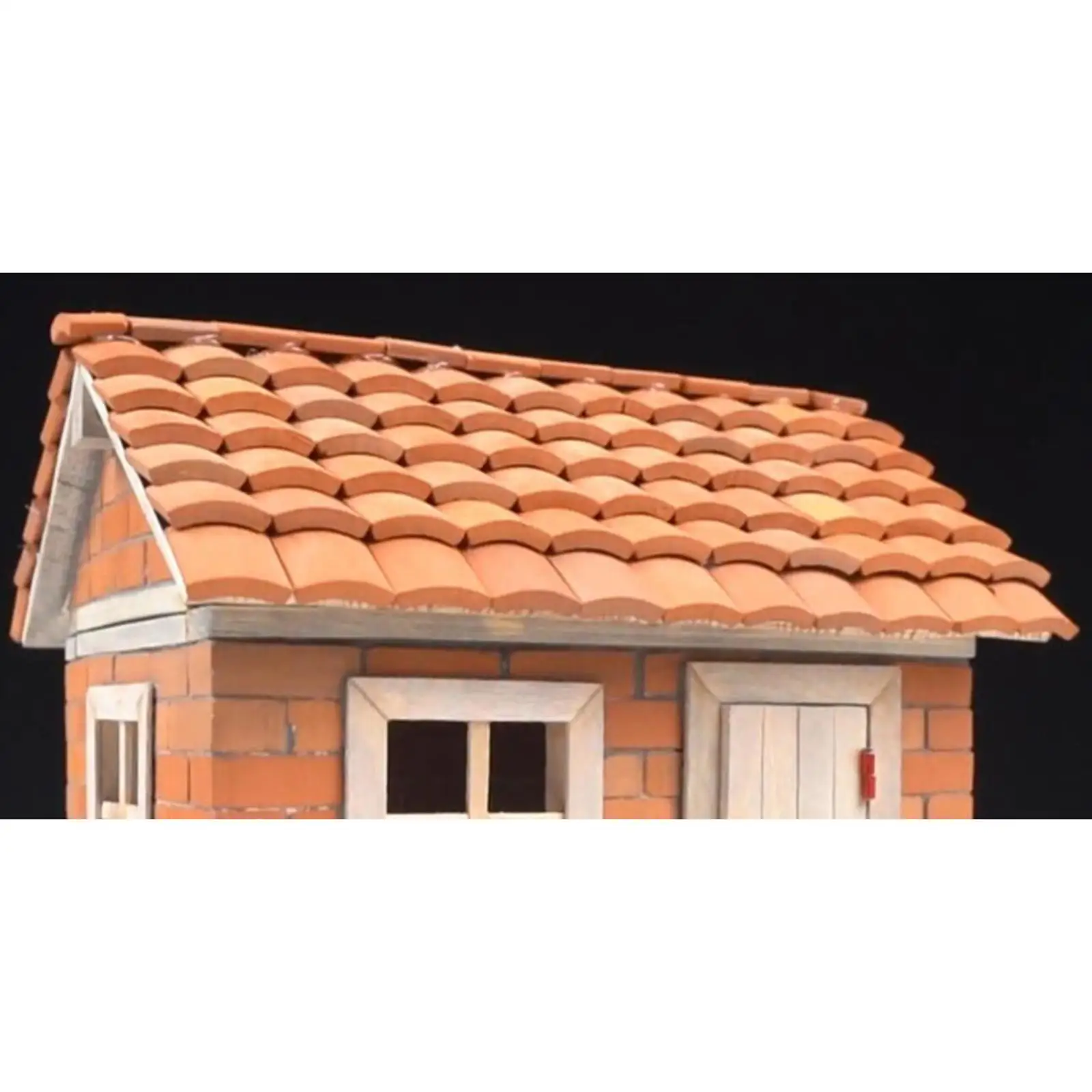 40 Pieces Miniature Diorama Bricks,House Roof Mold Building Scene,12x10mm,Sand