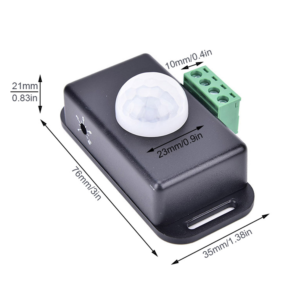 Description Picture 3 of item12V 24V Infrared Motion Sensor Detector Switch PIR Sensor Switch for Cupboard / Kitchen / LED Strip Light