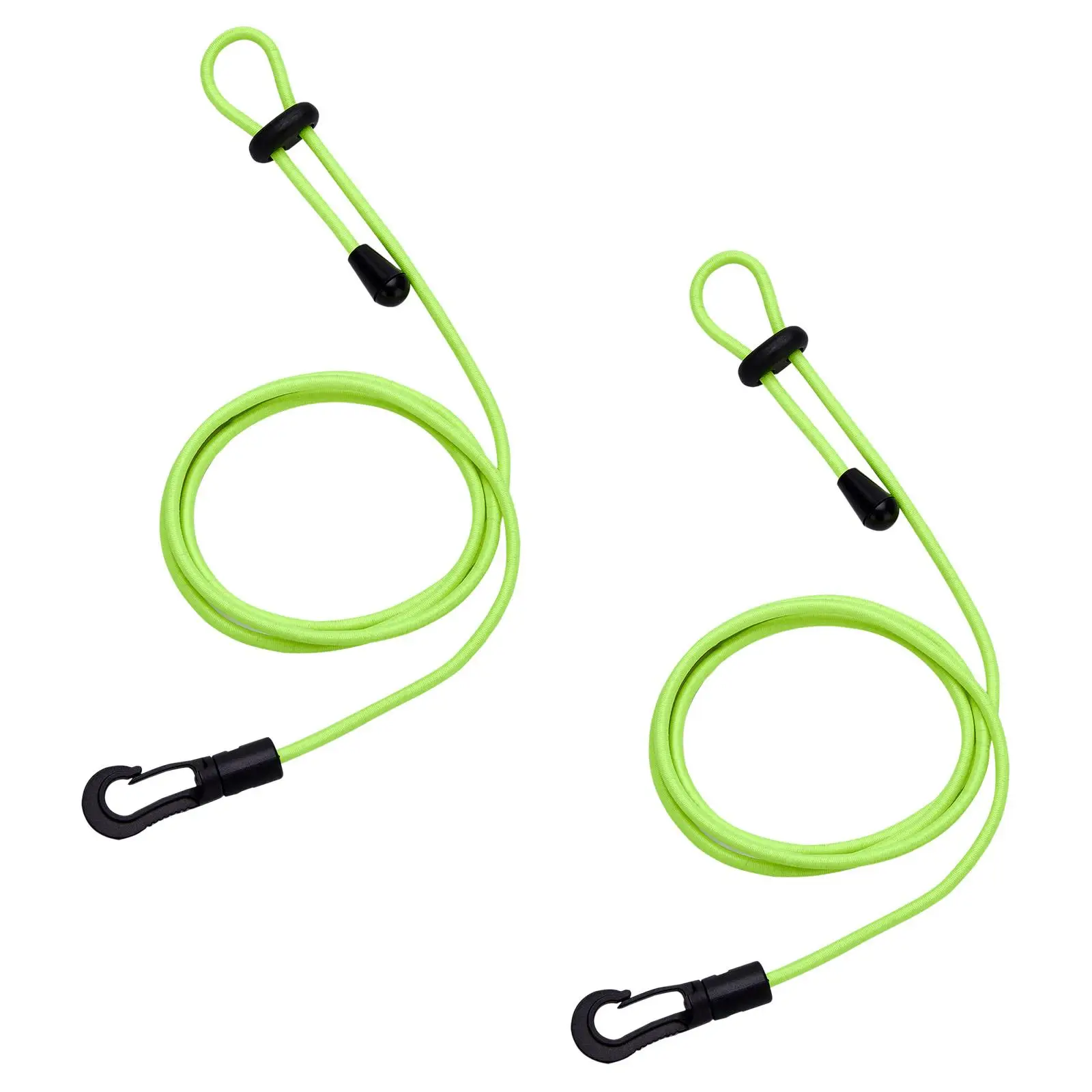 2 Pieces Kayak Paddle Leash Cord Safety Lanyard Strap for Canoe Paddle Fishing Rod Sturdy Easily Install Lightweight Adjustable