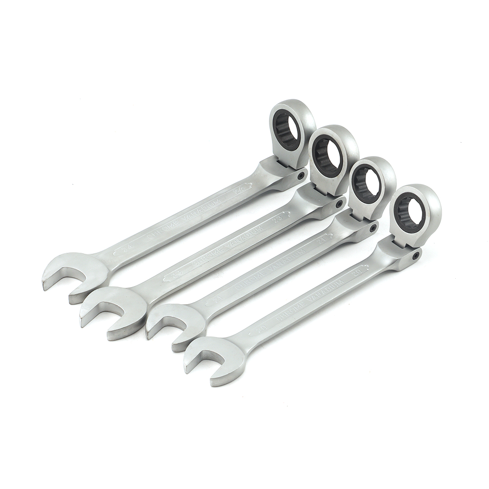 1 Stück Ratschenschlüssel Werkzeug Matt Poliert 72-Zahn Ratschenmechanismus Flexibler Kopf Handwerkzeug 20 21 23 24mm – Detail 2
