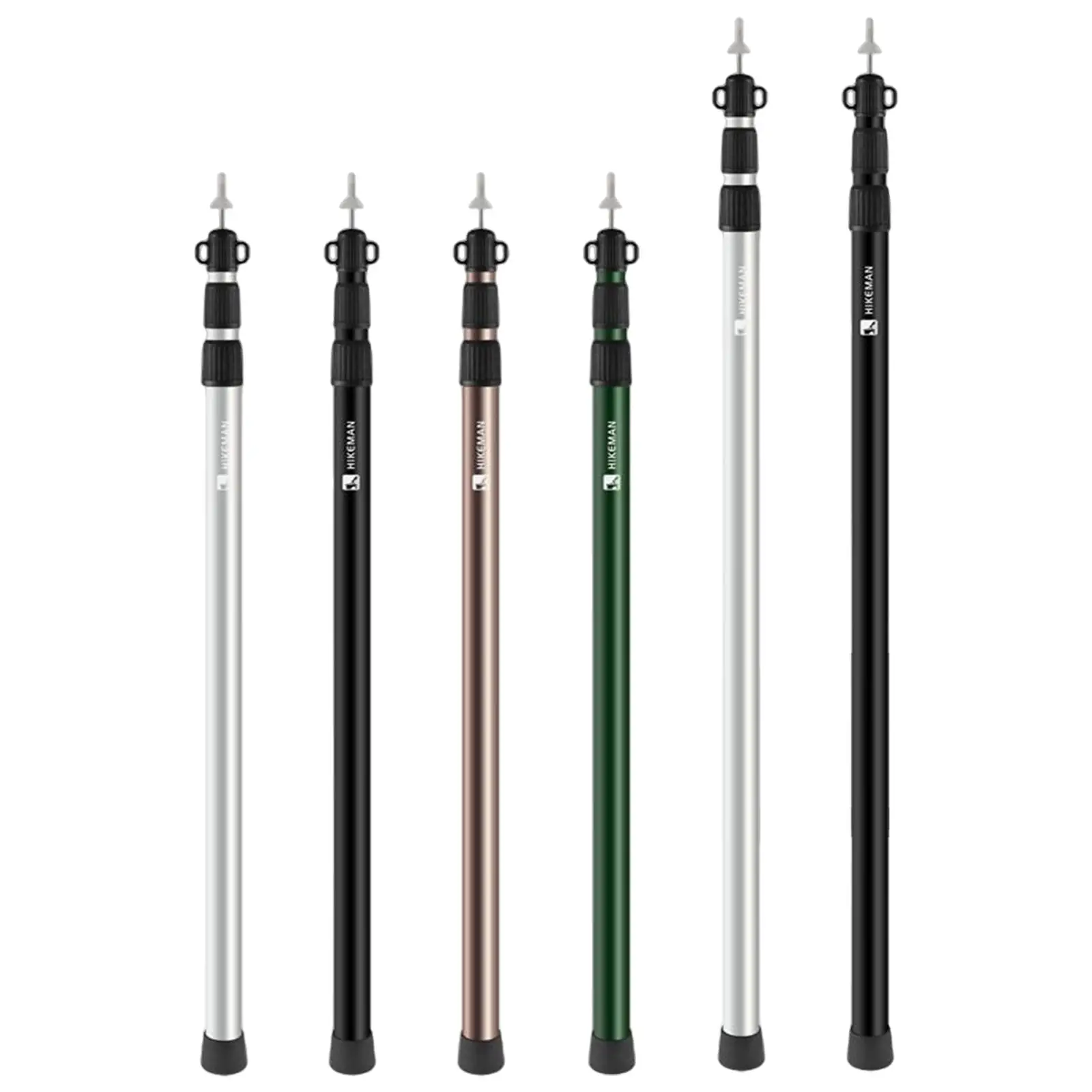 Telescoping Tarp Poles Support Pole Removable Adjustable 118-211cm Outdoor