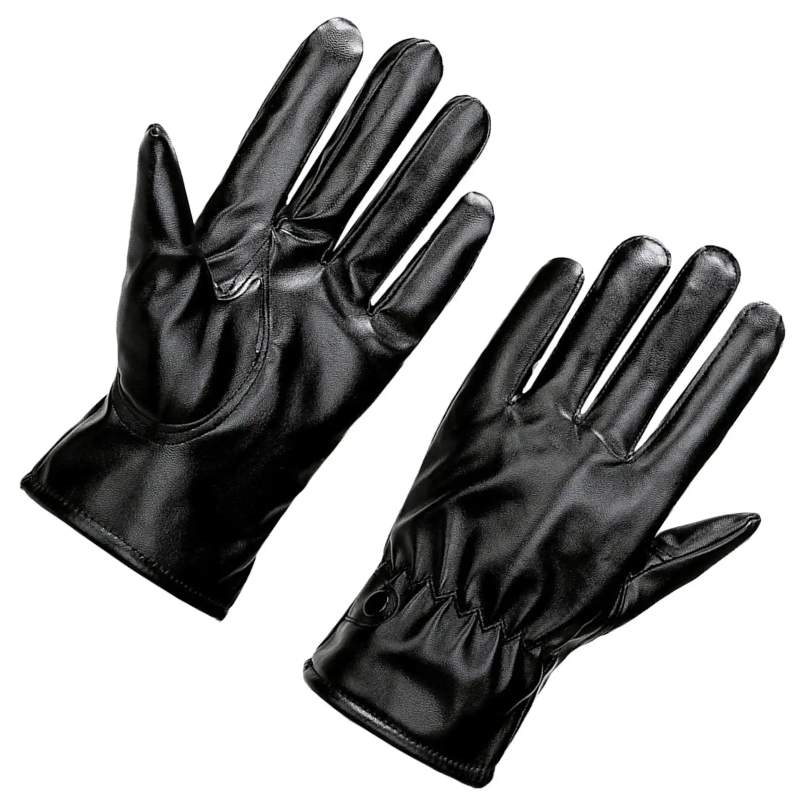 Winter Gloves Men PU Leather Driving Gloves Elegant Comfortable Multipurpose for Driving, Motorcycle, Cycling