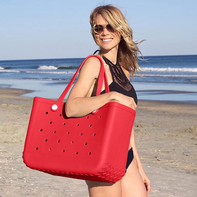 38/48cm Rubber Beach Bags EVA with Hole Waterproof Sandproof