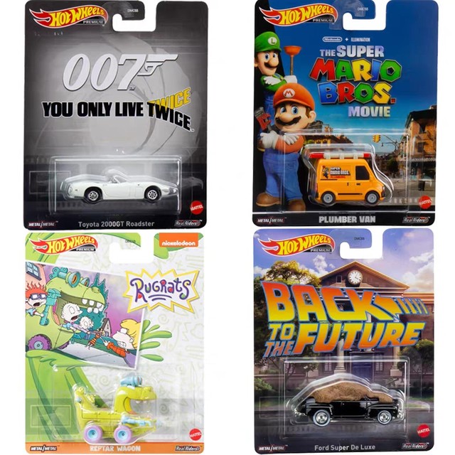 Hot Wheels Premium Retro Entretenimento 2023 DMC55 (De Volta Para O Futuro  Ford Super De Luxe, O Super Mario Bros. Filme Canalizador Van, 007 Você só  Vive Duas Vezes Toyota 2000GT Roadster