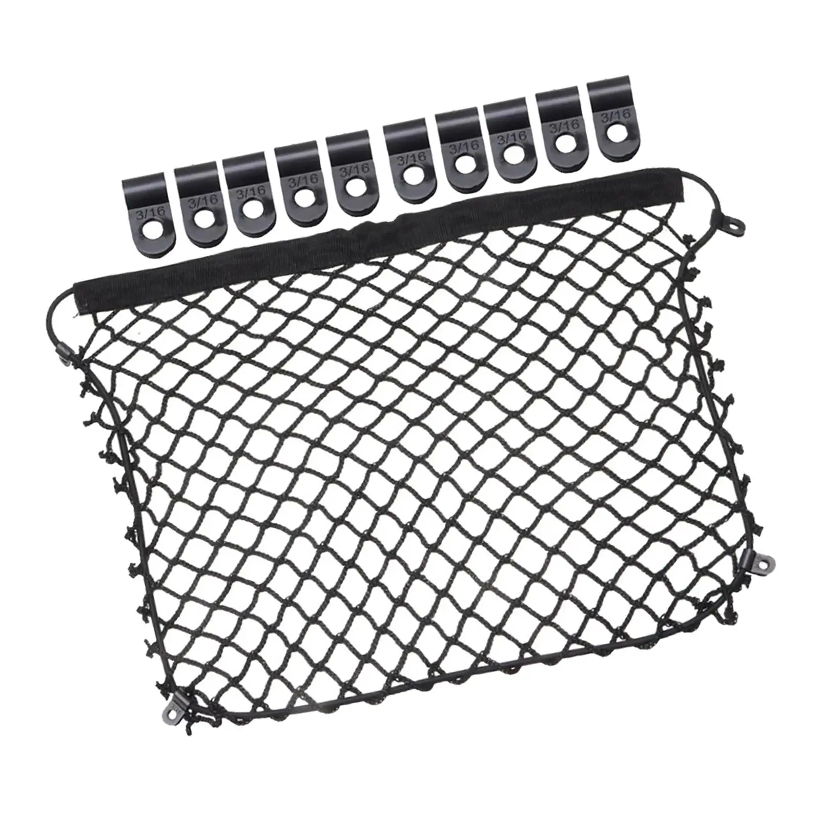 Motorcycle Cargo Net Trunk Lid Mesh with 10 Fixings Storage Net for F 650 GS