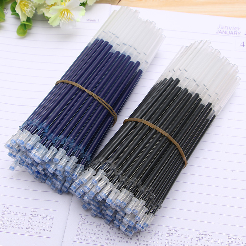 10/20/30 pcs/set 0.5mm Gel Pen Refills Red Blue Black Ink Stationery Writing Supplies Office Signature Rods Office School Needle