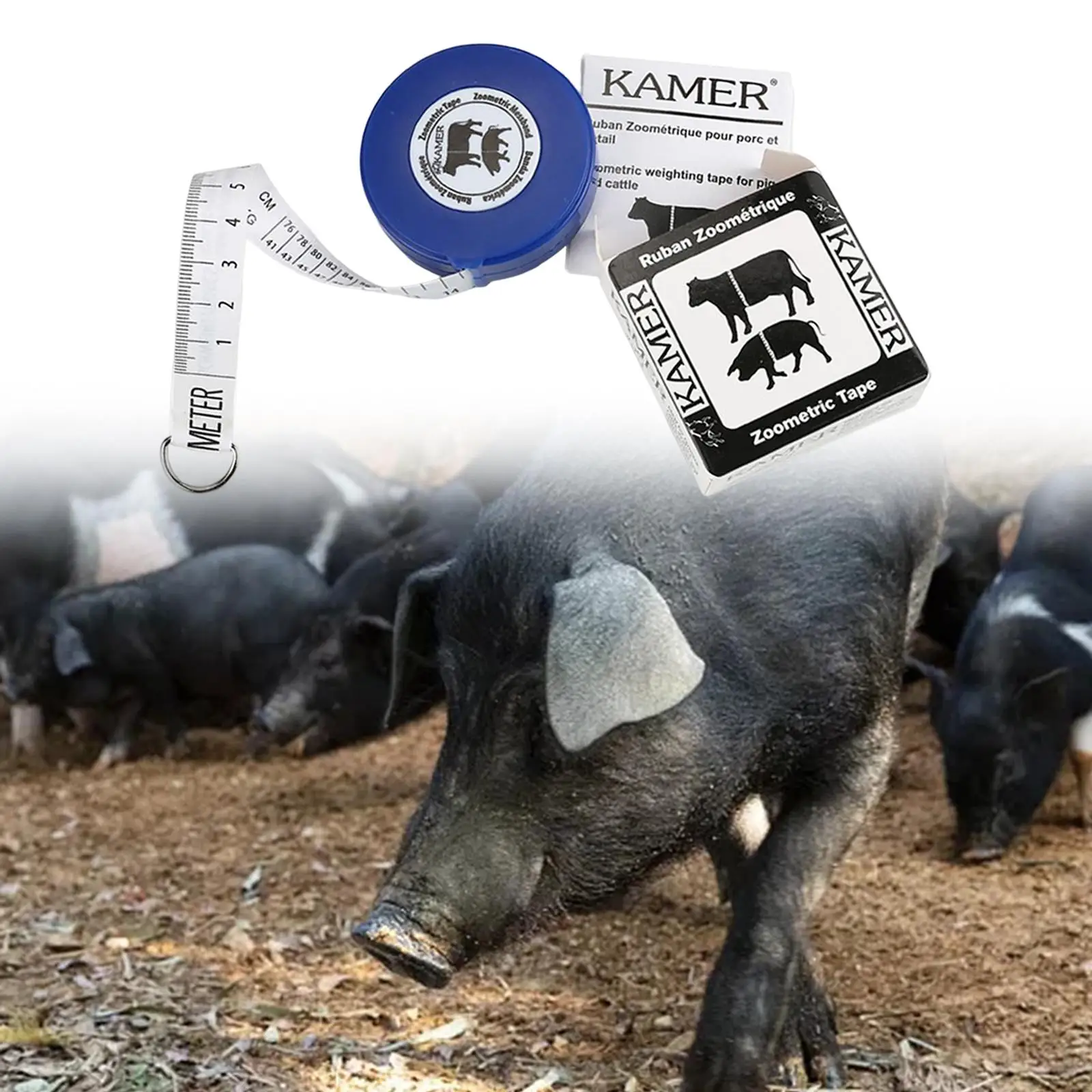 2.5M Pigs Cattles Weight Measuring Tape Ruler Animal Farm Equipment Livestock Measurement