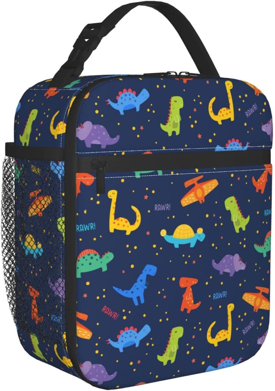 Dinossauro colorido para menino Totes Lunch Bag