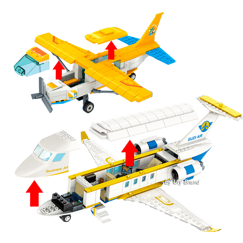 Серия City современный авиационный аэропорт гражданские пассажиры самолет  грузовой самолет наборы самолетов строительные блоки игрушки для детей ...