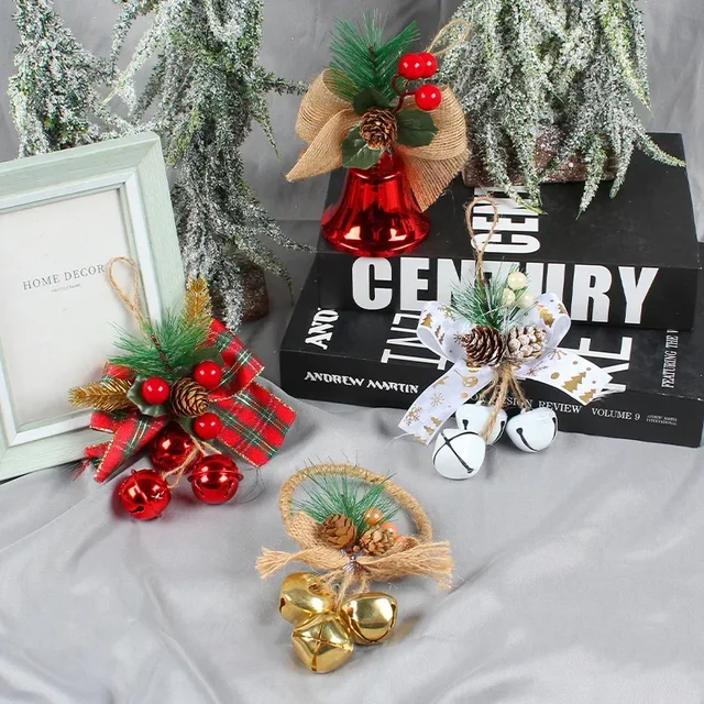 Christmas Bells Cake Topper Accessories Diy Bow Bells Christmas Tree Decorations  Ornaments Christmas Gift Box Packaging - Temu Austria