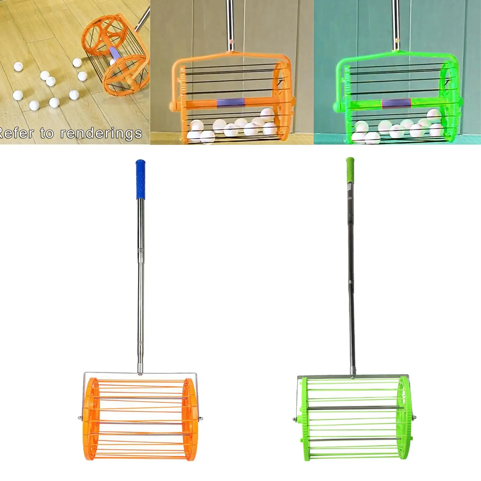 Tennis Ball Picker Sport Equipment Automatic Telescopic Long Handle Receiver