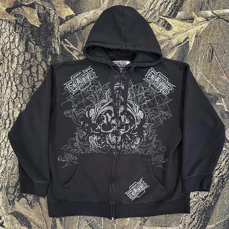 Hot Leathers Mens Sweet Demise Zipper Hoodie