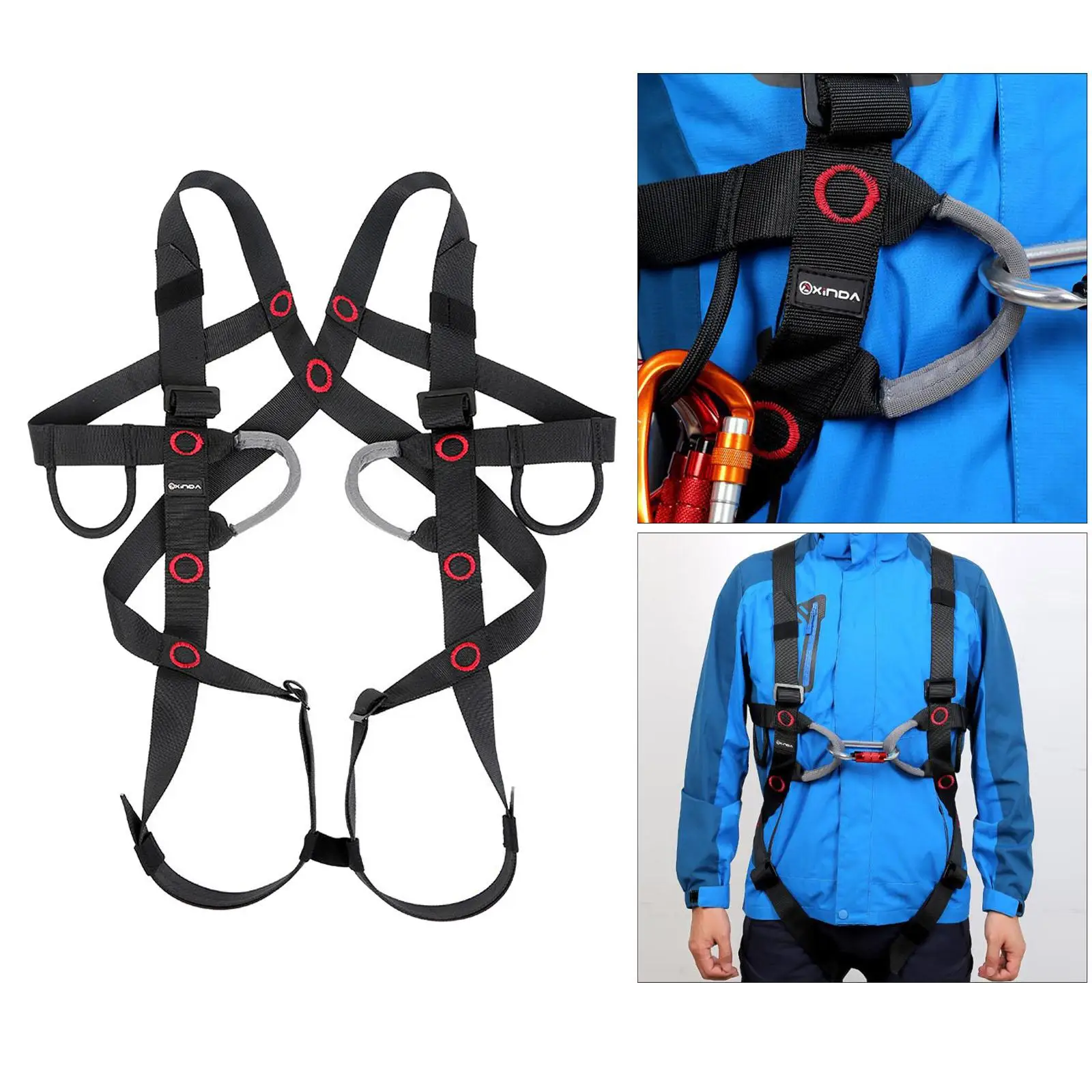 Full Body Climbing Safety Harness for Aerial Work Rappelling Adult