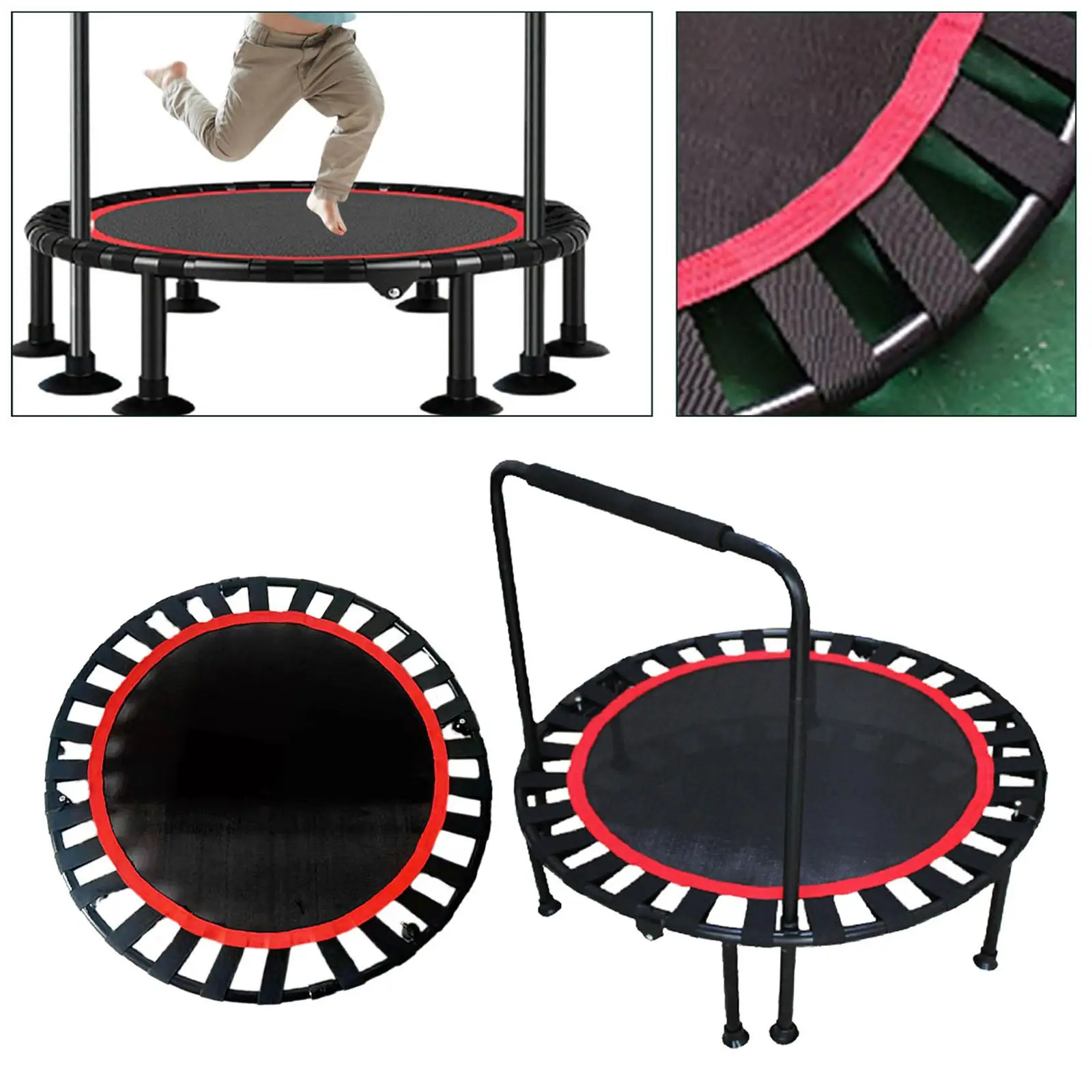 Premium Jumping Mat Long Lasting Birthday Gifts Play Exercise Safety Toy Trampoline for Kids Boy Girl Children Yard Toddler